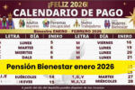 Pensión Bienestar enero 2026: calendario oficial de pagos para adultos mayores